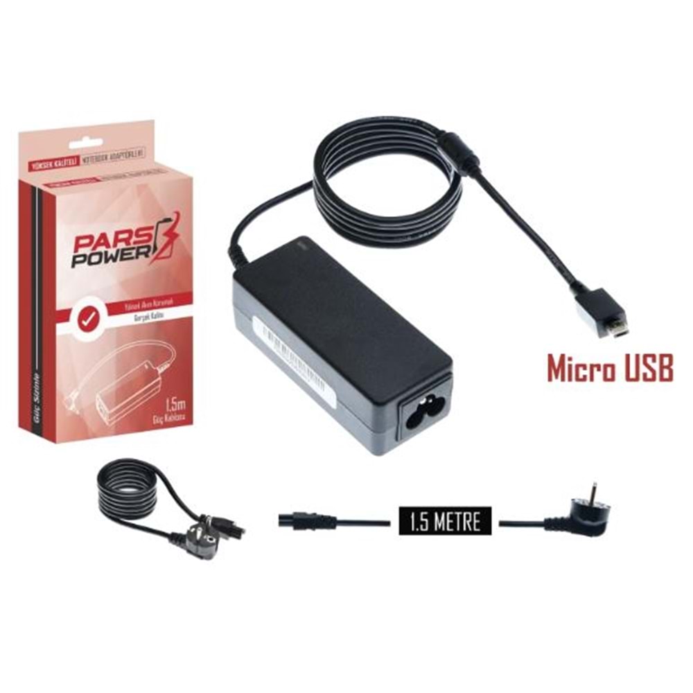 ASUS Micro USB 33W 19V 1.75A NOOTEBOOK ADAPTÖR ŞARJ ALETİ-CİHAZI PARS POWER